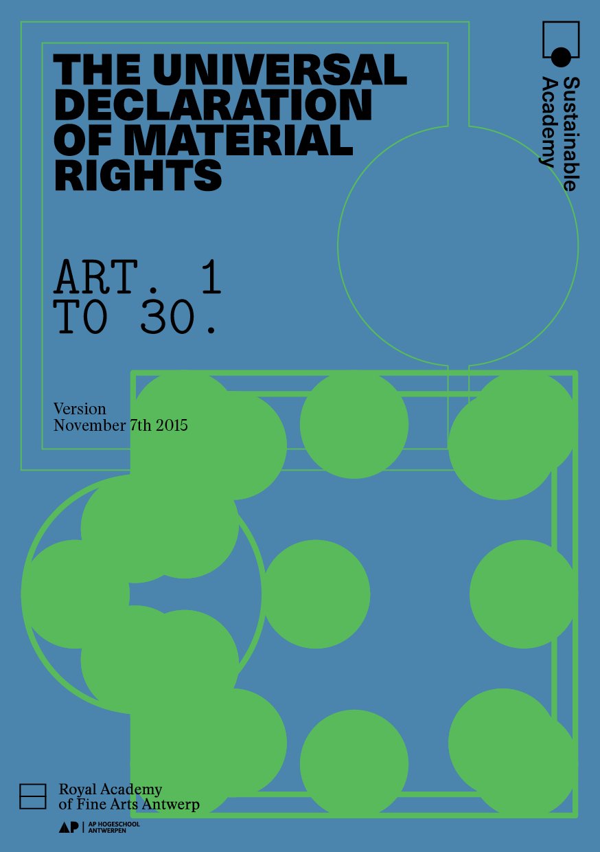 The Universal Declaration of Material Rights