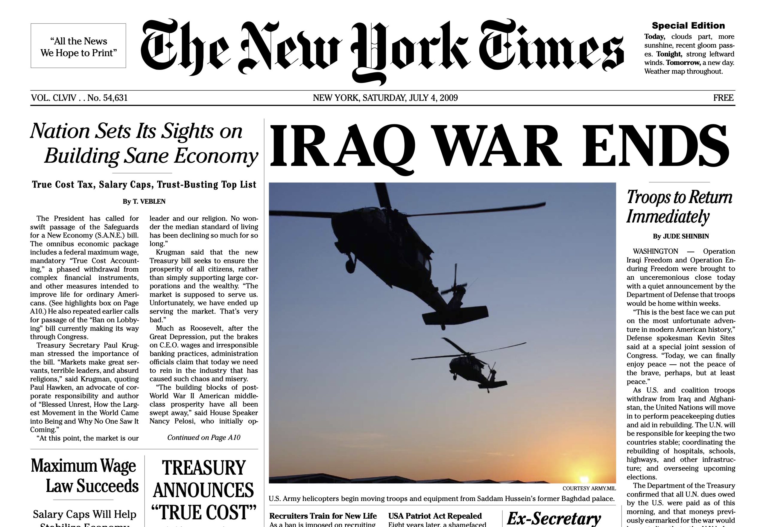 New York Times Special Edition